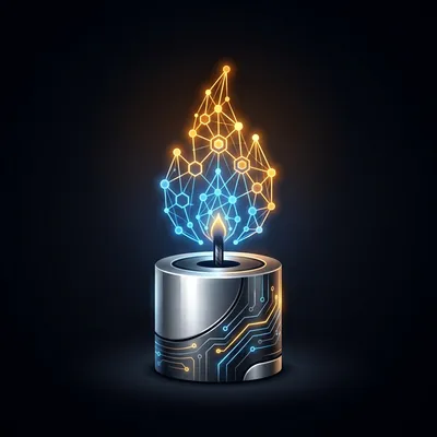 Candela — a candle with a neural-network flame
